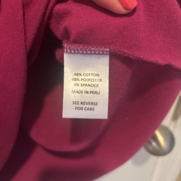 Spartina 449 Nora Half-Zip Dress in Magenta, Size M - Picture 3 of 5